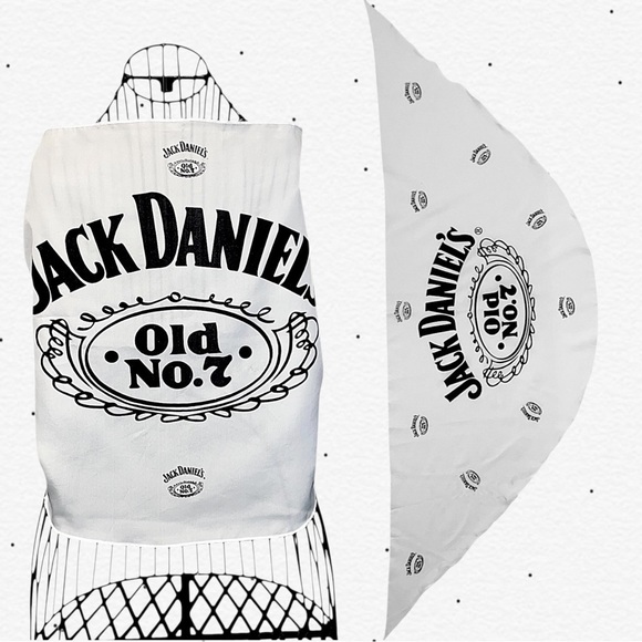Accessories - Jack Daniel's Old No.7 White Bandana Scarf